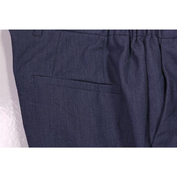 Tailored Athlete Muscle Fit Essential Trousers Chambray Blue Trousers 38x34 - Picture 7 of 11